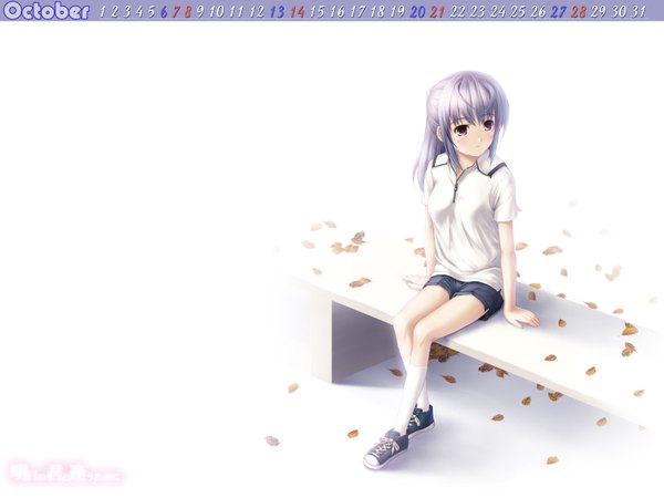 Anime picture 1600x1200 with purple software calendar tagme