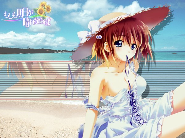 Anime picture 1600x1200 with moshimo ashita ga hare naraba kusukusu light erotic tagme