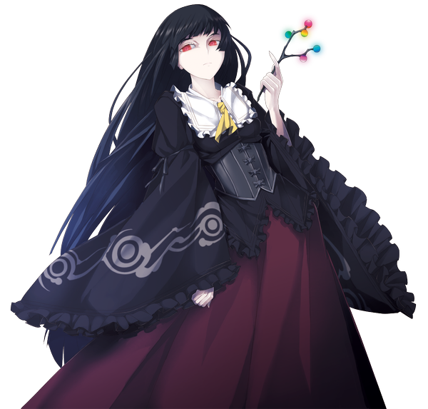 Anime picture 1203x1150 with touhou houraisan kaguya mazeran single long hair looking at viewer black hair red eyes transparent background girl dress