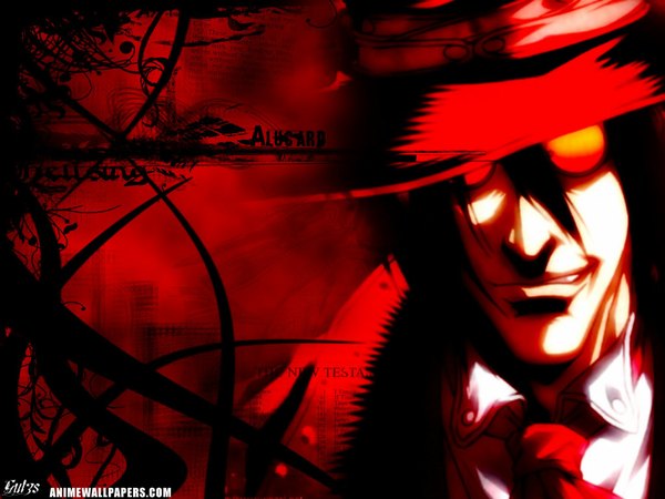 Anime picture 1024x768 with hellsing alucard (hellsing) red background tagme