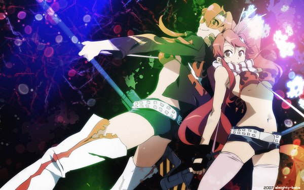 Anime picture 1680x1050 with tengen toppa gurren lagann gainax yoko littner light erotic wide image