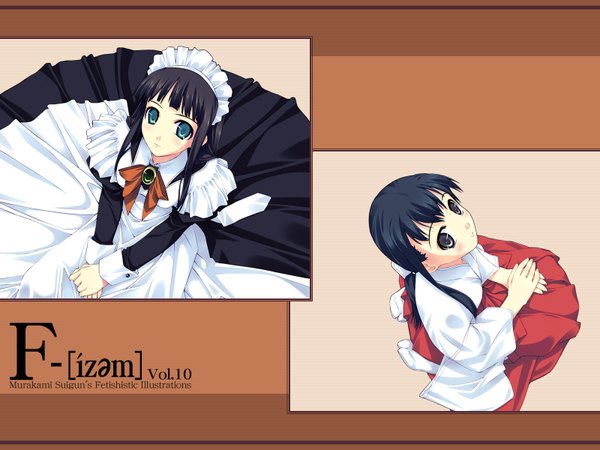 Anime picture 1600x1200 with f-ism murakami suigun japanese clothes maid miko