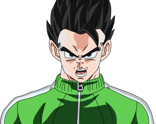 Аниме картинка 2398x1900 с драгонболл драгонболл зет dragon ball z super toei animation son gohan один (одна) смотрит на зрителя высокое разрешение открытый рот чёрные волосы ахоге чёрные глаза зубы злость мужчина застёжка-молния