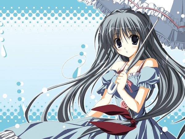 Anime picture 1600x1200 with supreme candy (game) korie riko umbrella tagme
