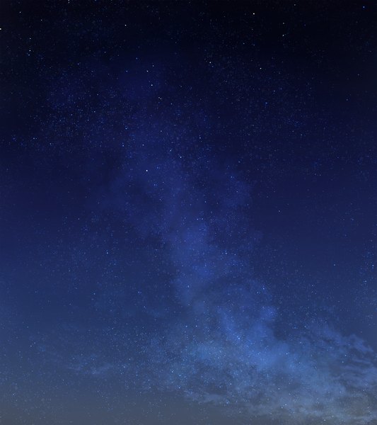 Аниме картинка 2560x2880 с натюрморт в серых тонах высокое изображение высокое разрешение game cg ночь ночное небо пейзаж млечный путь