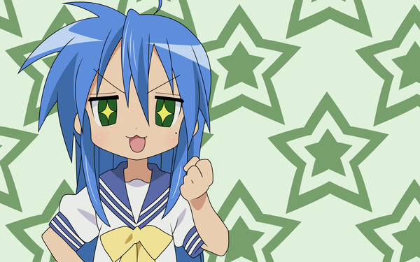 Anime picture 1920x1200 with lucky star kyoto animation izumi konata highres wide image girl star (symbol)