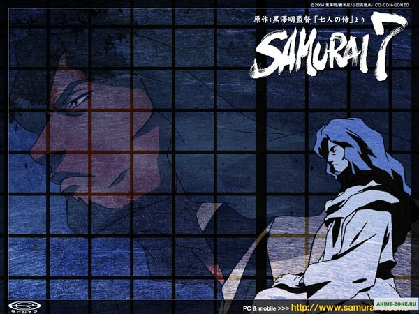 Anime picture 1024x768 with samurai 7 gonzo kambei shimada single long hair eyes closed profile framed zoom layer boy