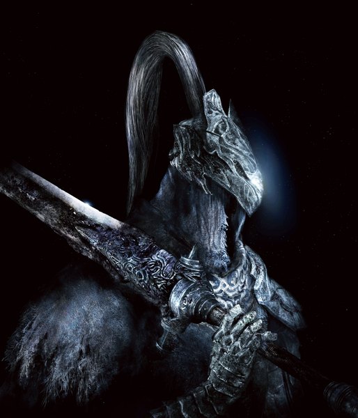 Anime picture 1600x1868 with dark souls (series) dark souls from software artorias the abysswalker tall image holding gloves weapon sword armor