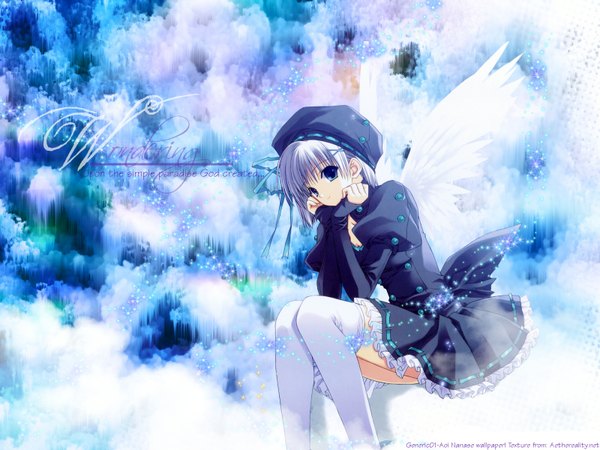 Anime picture 1600x1200 with suzuhira hiro wings tagme