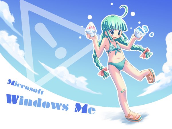 Anime picture 1600x1200 with os-tan windows (operating system) me-tan (emui-san) full body tagme