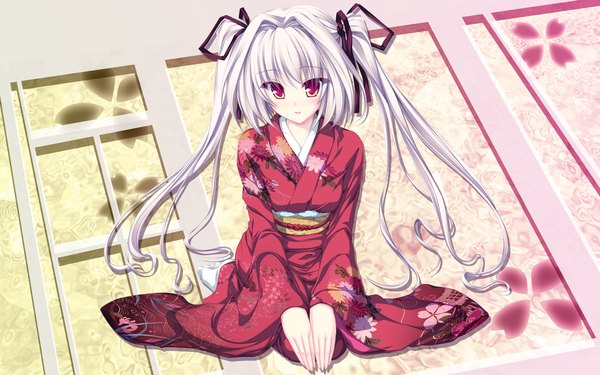 Anime picture 1920x1200 with whirlpool (studio) tenmaso highres wide image japanese clothes wallpaper kimono