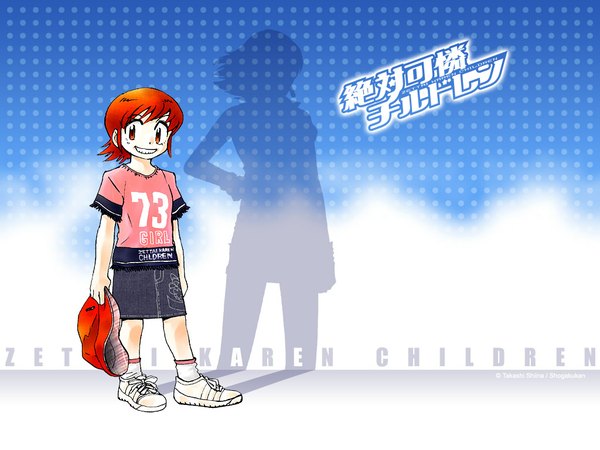 Anime picture 1024x768 with zettai karen children akashi kaoru shiina takashi official art wallpaper
