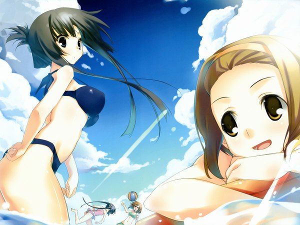 Anime picture 1600x1200 with k-on! kyoto animation akiyama mio hirasawa yui nakano azusa tainaka ritsu kagome (traumatize) light erotic