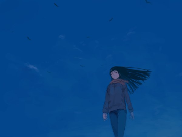 Anime picture 1600x1200 with haimura kiyotaka highres sky tagme