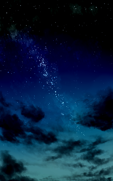 Anime picture 1250x2000 with original kibunya 39 tall image sky cloud (clouds) night sky no people scenic star (stars)