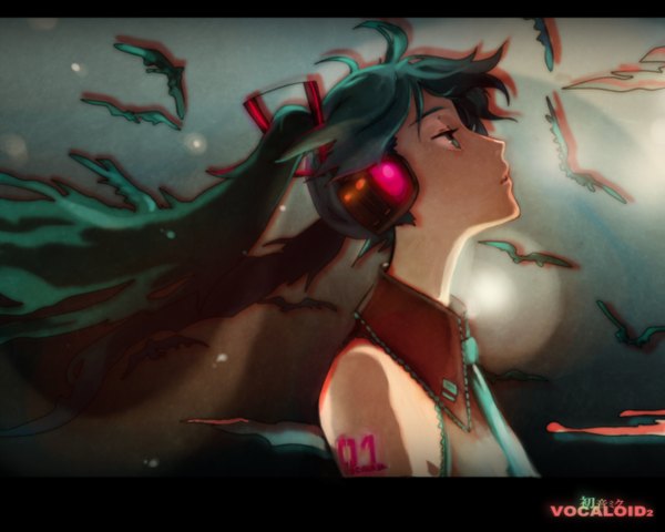 Anime picture 1280x1024 with vocaloid hatsune miku tomape profile girl