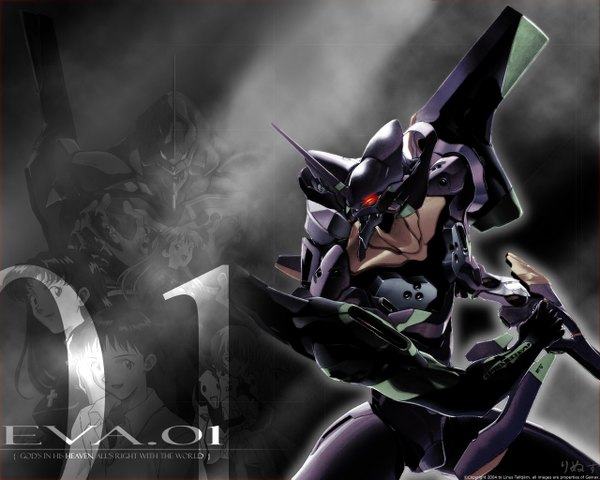 Anime picture 1280x1024 with neon genesis evangelion gainax tagme