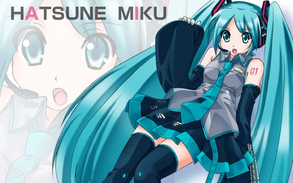 Anime picture 1920x1200 with vocaloid hatsune miku highres wide image girl