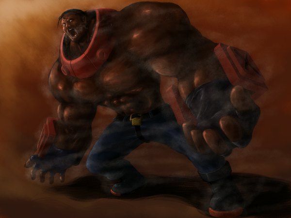 Anime picture 1024x768 with guilty gear boy tagme potemkin