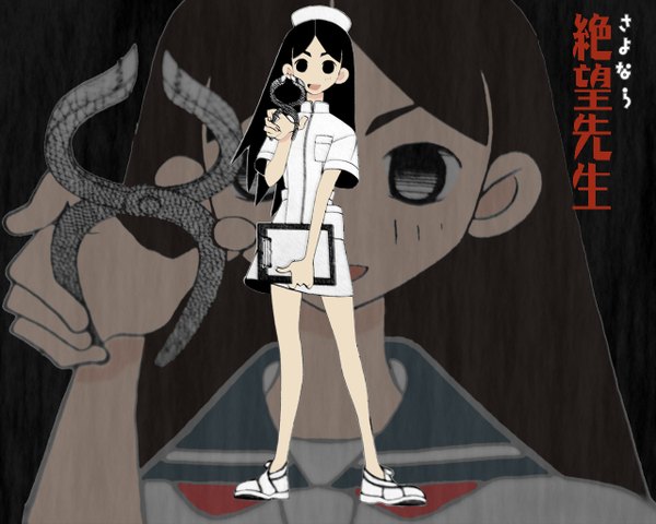 Anime picture 1280x1024 with sayonara zetsubou sensei shaft (studio) kitsu chiri