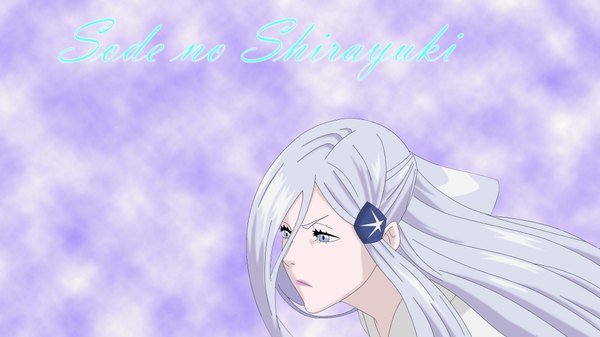 Anime picture 1920x1080 with bleach studio pierrot sode no shirayuki single long hair highres blue eyes simple background wide image white hair girl
