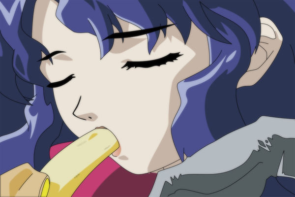 Anime picture 1600x1067 with excel saga j.c. staff hyatt vector fruit banana