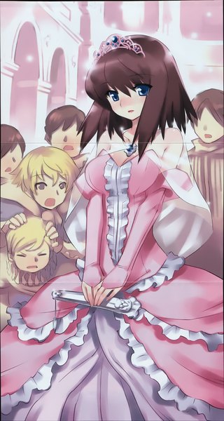 Anime picture 1200x2249 with zero no tsukaima j.c. staff henrietta de tristain usatsuka eiji tall image fixme dress