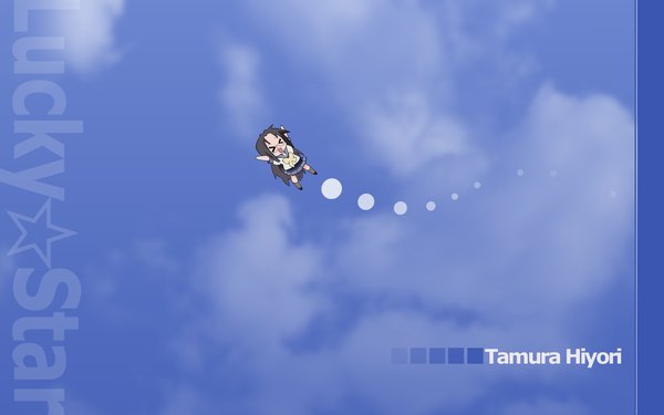 Аниме картинка 1680x1050 с счастливая звезда kyoto animation tamura hiyori широкое изображение девушка