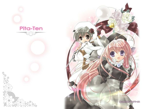 Anime picture 1024x768 with pita ten misha (pita ten) shia (pita ten) koge donbo wallpaper