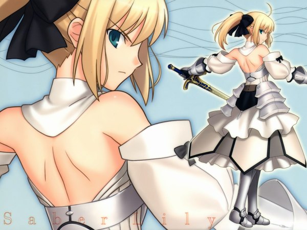 Anime picture 1600x1200 with fate (series) fate/unlimited codes type-moon artoria pendragon (all) saber saber lily