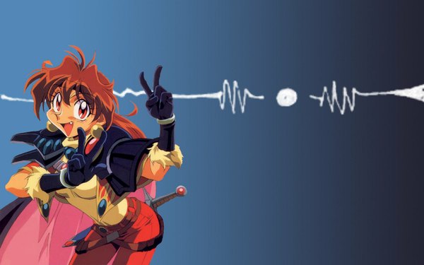 Anime picture 1600x1000 with slayers j.c. staff lina inverse wide image