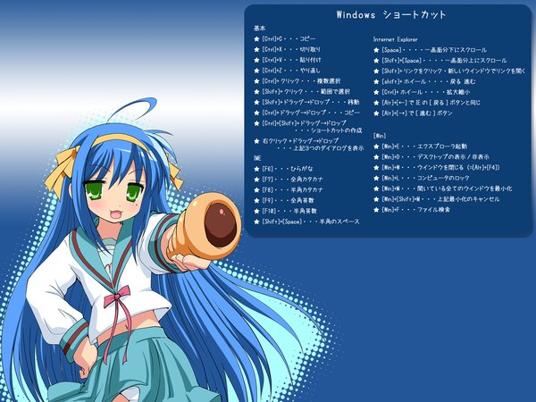 Anime picture 1600x1200 with lucky star kyoto animation izumi konata wallpaper girl