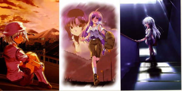 Anime picture 3532x1772 with iriya no sora ufo no natsu toei animation komatsu eiji highres wide image girl