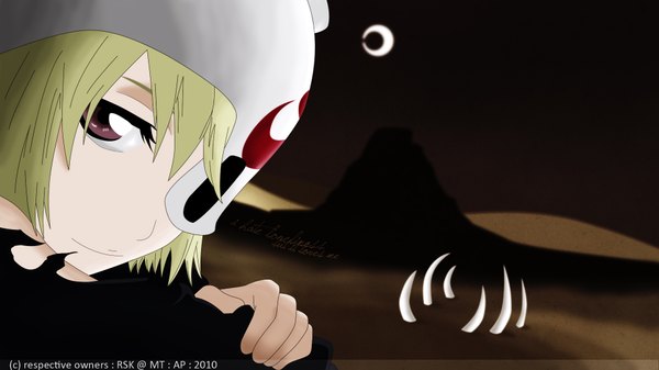Anime picture 1920x1080 with bleach studio pierrot lilynette gingerback highres blonde hair wide image espada desert hollow moon eyepatch