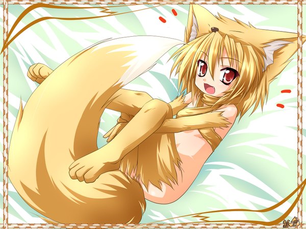Anime picture 1600x1200 with ragnarok online light erotic fox girl girl tagme