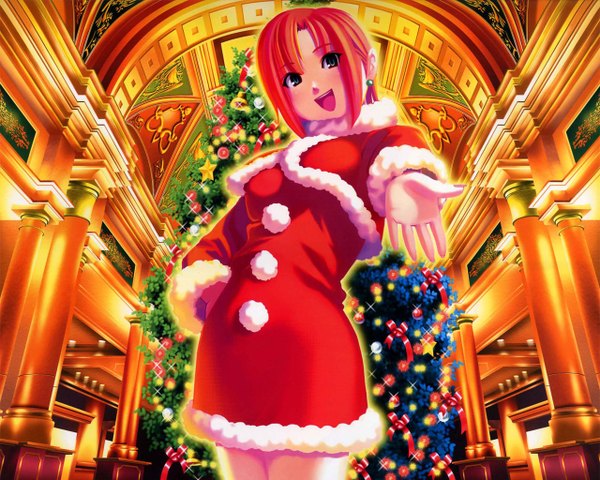 Anime picture 1280x1024 with rio rainbow gate! rio rollins christmas tagme