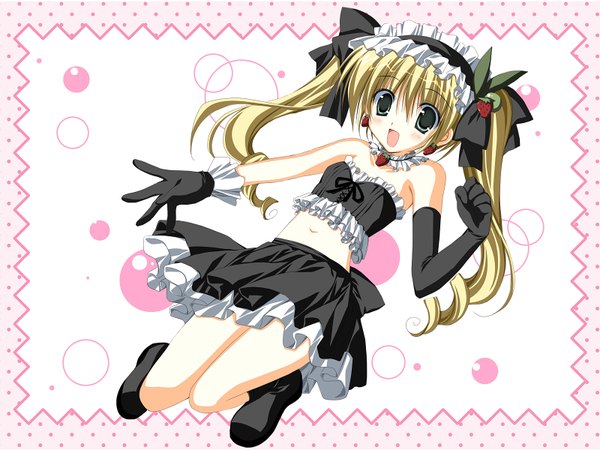 Anime picture 1600x1200 with korie riko twintails maid tagme