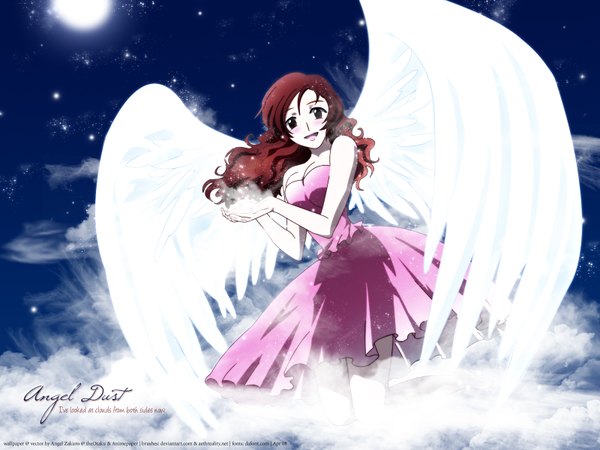 Anime picture 1600x1200 with angel/dust angel wings tagme