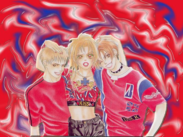 Anime picture 1024x768 with peach girl adachi momo okayasu kairi ueda miwa third-party edit tagme