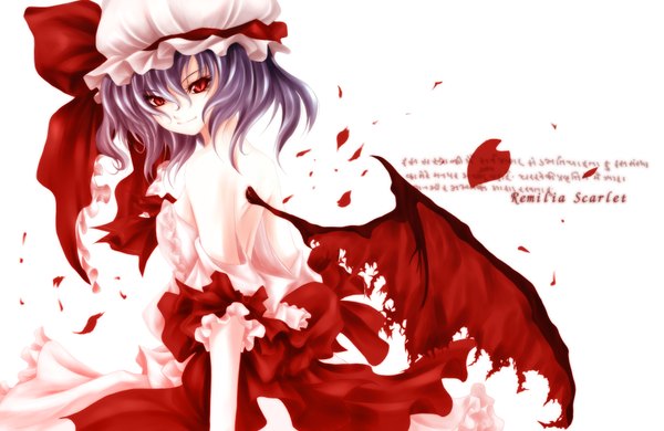 Anime picture 3739x2432 with touhou remilia scarlet futami kito highres girl wings