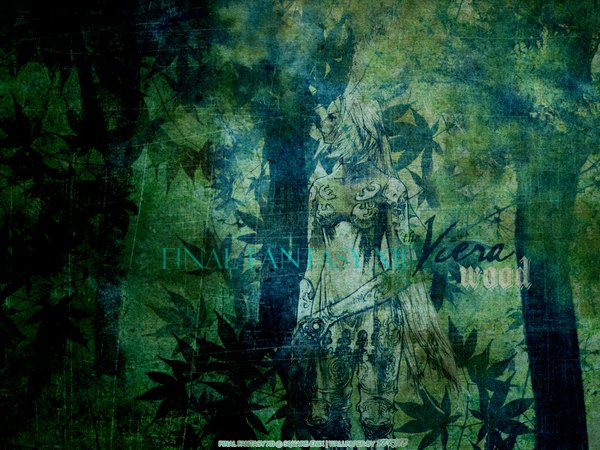 Anime picture 1600x1200 with final fantasy final fantasy xii square enix fran green background tree (trees) forest