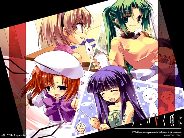 Anime picture 1024x768 with higurashi no naku koro ni studio deen tagme