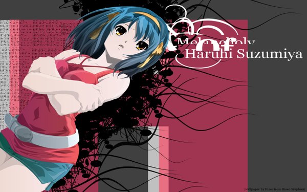 Anime picture 1280x800 with suzumiya haruhi no yuutsu kyoto animation suzumiya haruhi wide image girl