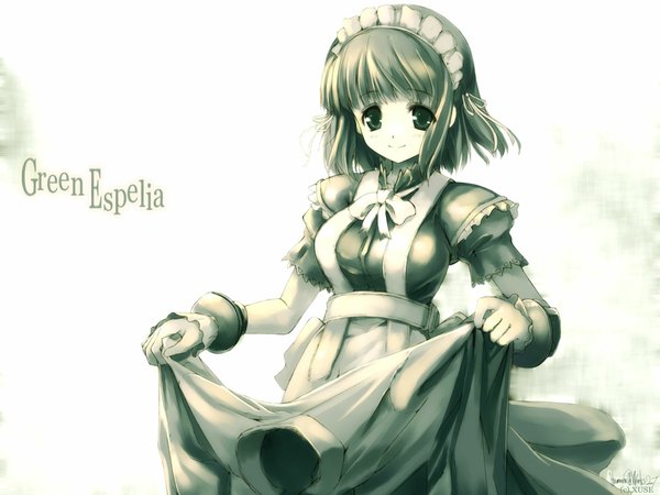 Anime picture 1024x768 with eien no aselia xuse hitomaru maid wallpaper