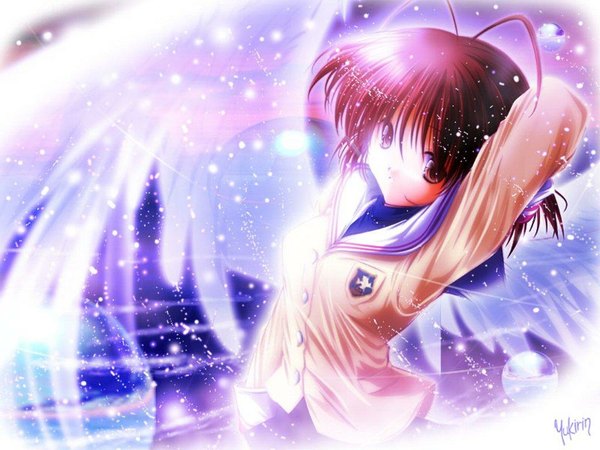 Anime picture 1024x768 with clannad key (studio) furukawa nagisa tagme