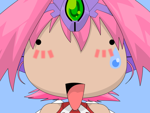 Anime picture 1920x1440 with highres close-up chibi vector . . puni puni poemi