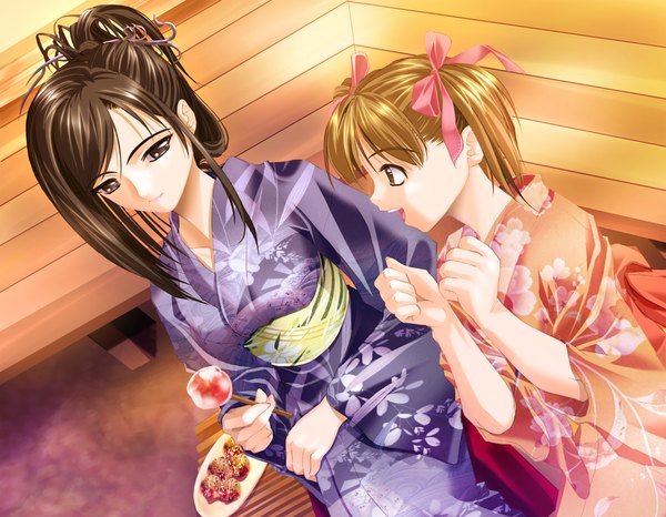 Anime picture 1600x1245 with maria-sama ga miteru studio deen fukuzawa yumi ogasawara sachiko japanese clothes yukata