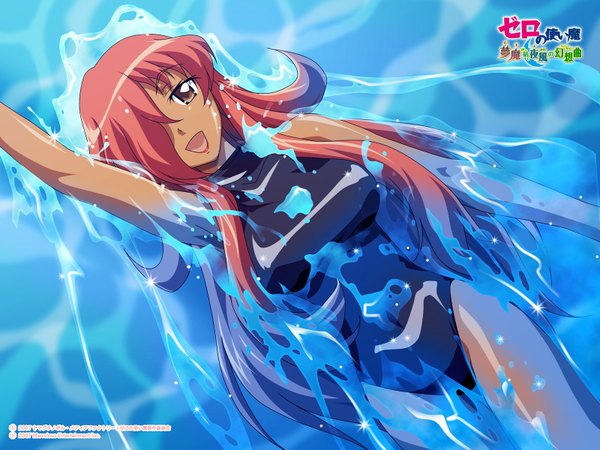 Anime picture 1600x1200 with zero no tsukaima j.c. staff kirche augusta frederica von anhalt zerbst wallpaper girl swimsuit