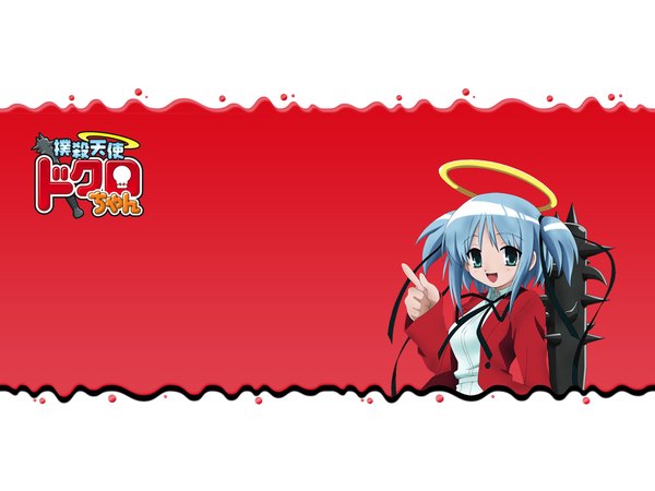 Anime picture 1600x1200 with bokusatsu tenshi dokuro-chan mitsukai dokuro two side up excalibolg tagme