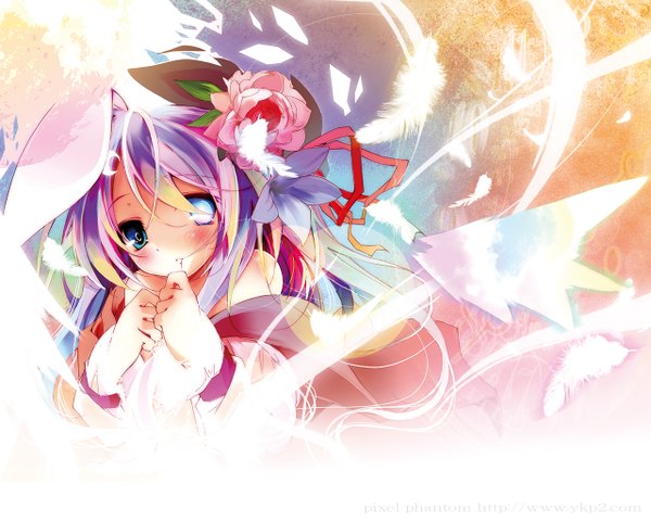 Anime picture 1280x1024 with touhou reisen udongein inaba bunny ears bunny girl girl